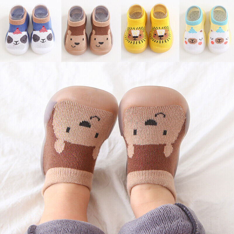 First Walker Sock Shoes - Cute Animals