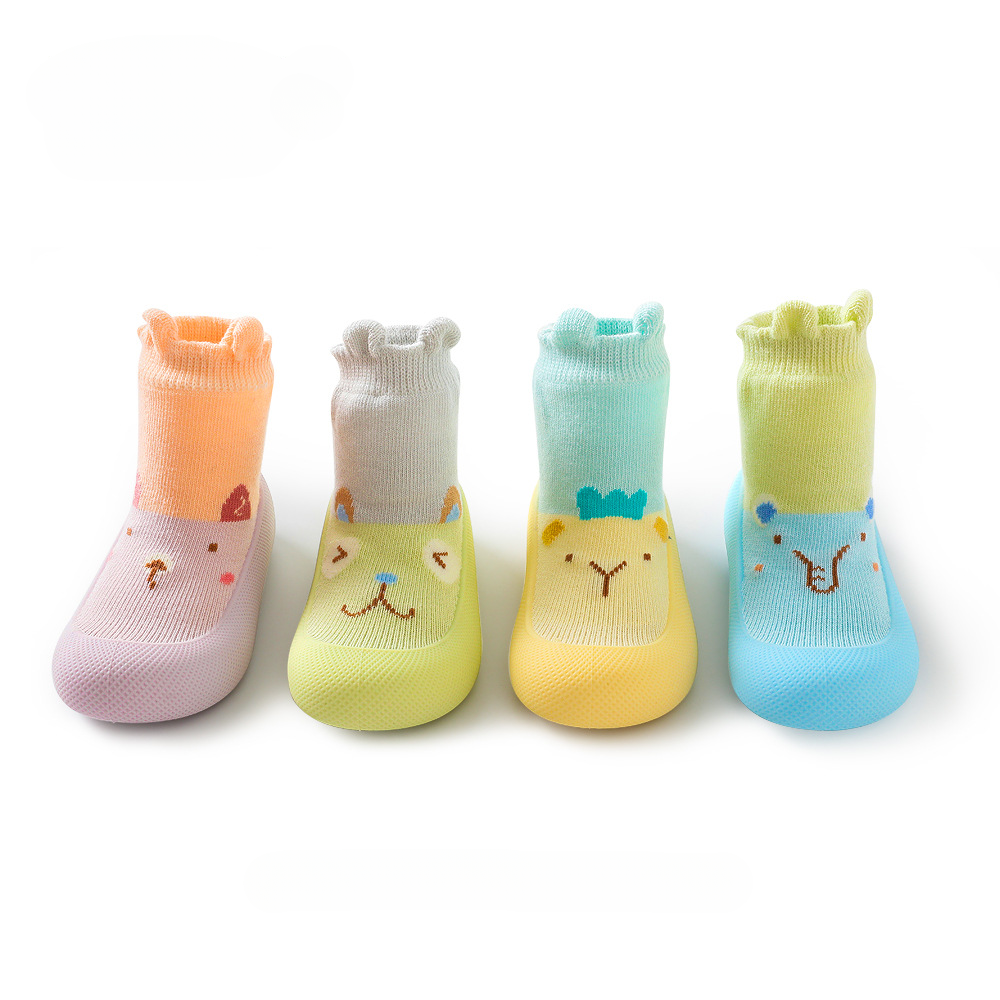 First Walker Soft Sole Sock Shoes - Animals