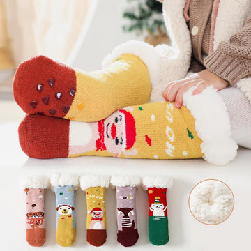 Non-Slip Baby Plush Socks - New Year