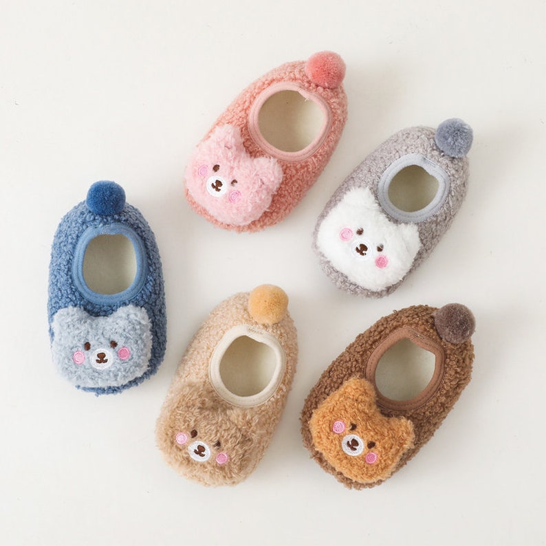 Non-Slip Baby Shoes - Fluffy Bear