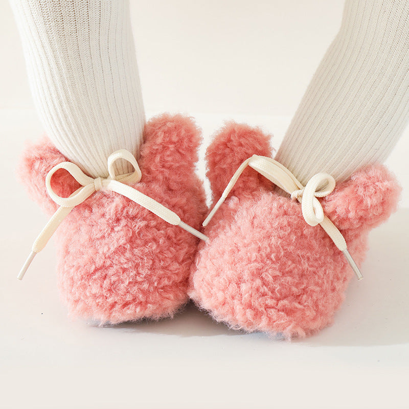 Non-Slip Baby Shoes - Fluffy Sherpa