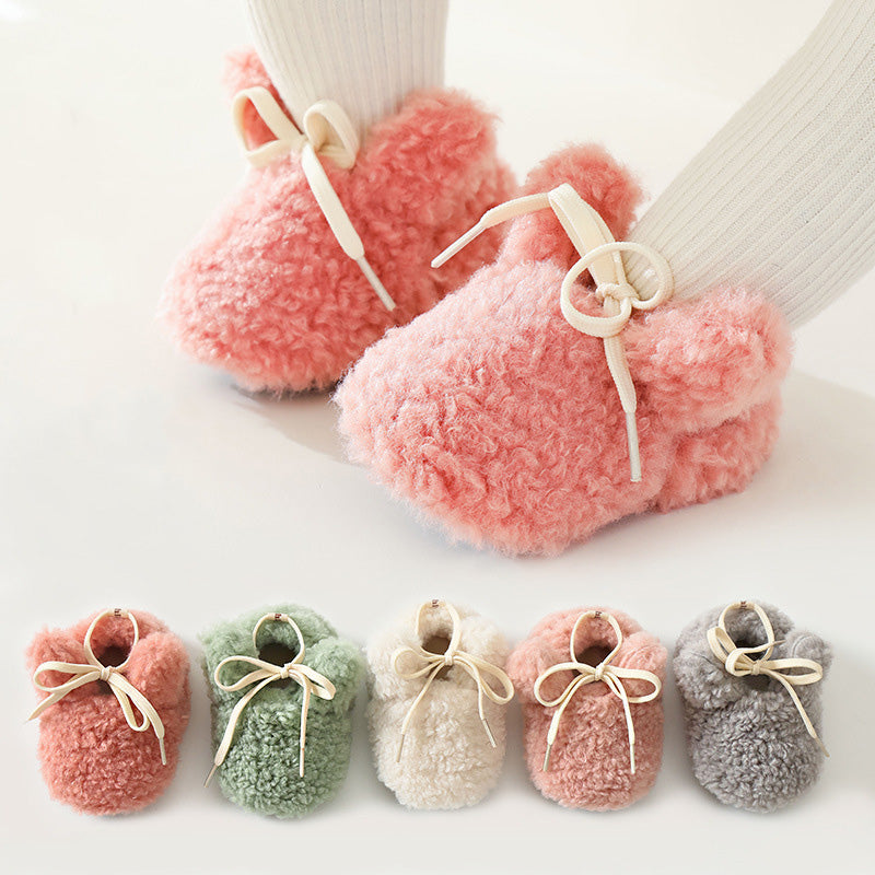 Non-Slip Baby Shoes - Fluffy Sherpa
