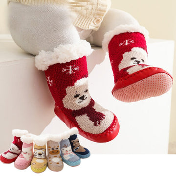 Non-Slip Baby Sock Boots - Christmas