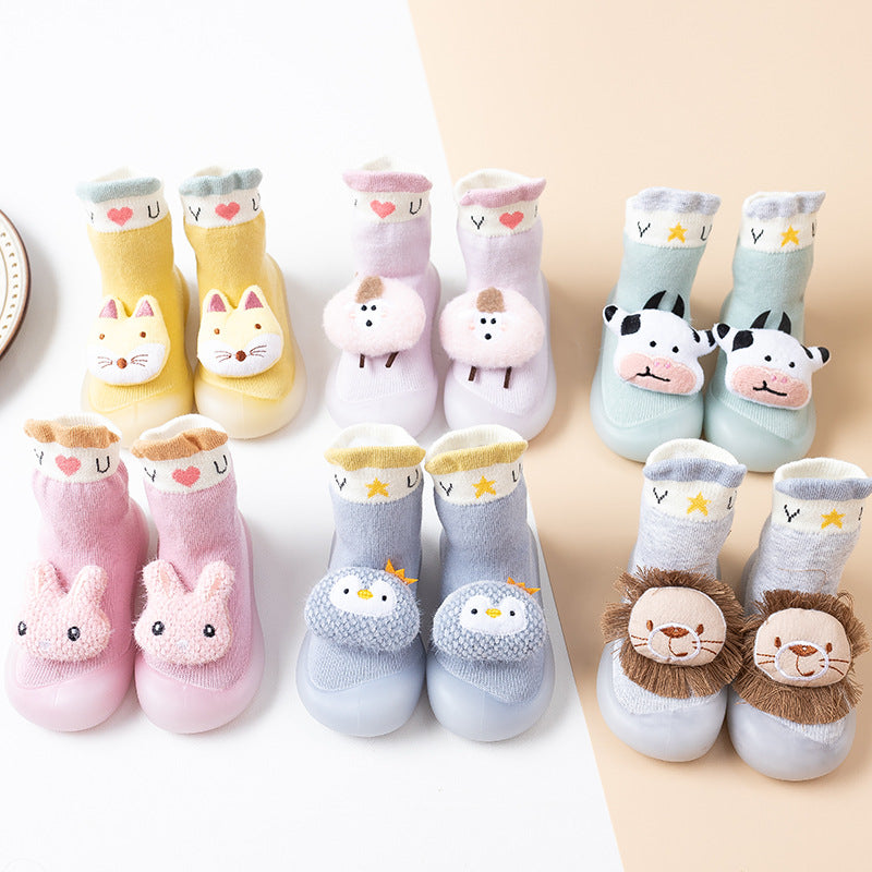 Non-Slip Baby Sock Shoes - Animals