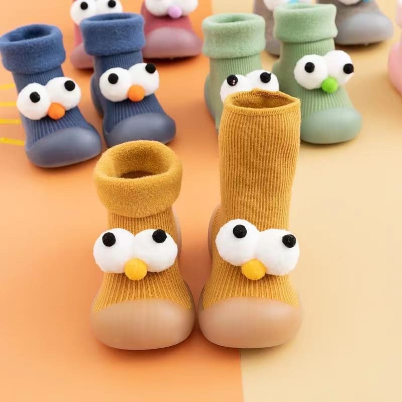 Non-Slip Baby Sock Shoes - Big Eyes