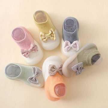 Non-Slip Baby Sock Shoes - Bowknot