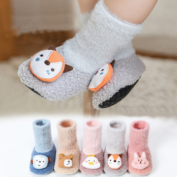 Non-Slip Baby Sock Shoes - Fluffy Feet