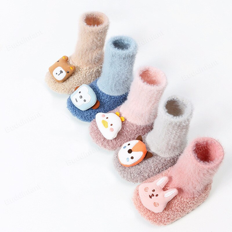 Non-Slip Baby Sock Shoes - Fluffy Feet