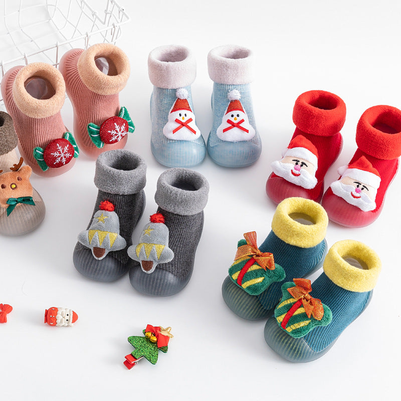 Non-Slip Baby Sock Shoes - Christmas