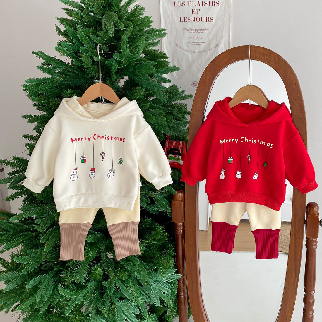 Merry Christmas  Baby Snowman Reindeer Santa Claus Hoodie