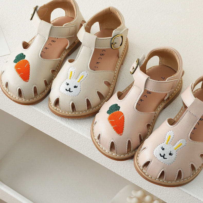 Carrot Cutie Baby Leather Sandals