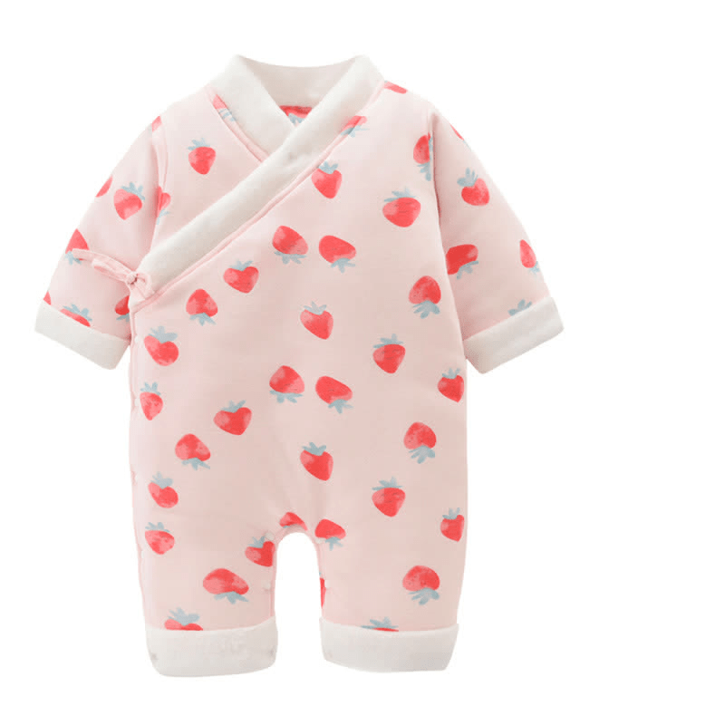 Baby Newborn Warm Kimono Romper