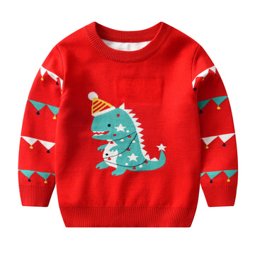 Toddler Hat Dinosaur Knitted Sweater