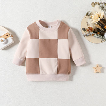 Baby Plaid Earthy Color Sweatshirt