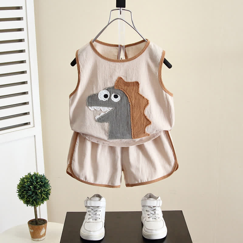 Toddler Boy Dinosaur Tank Top and Shorts Set