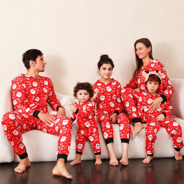 Family Matching Santa Claus Hooded Onesie Pajama