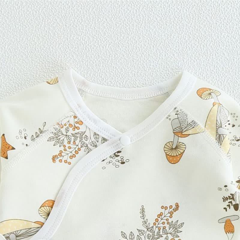 Baby Newborn Fox Kimono Seamless Romper