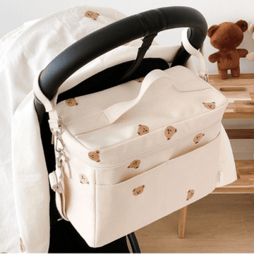 Beige Insulated Stroller Bag