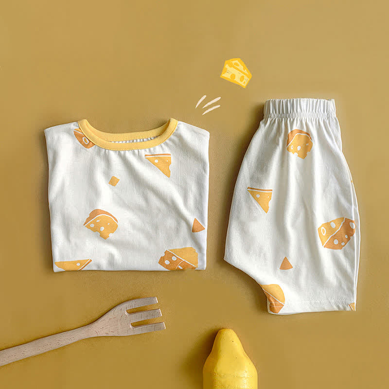 Baby Cheese Tee and Shorts Set