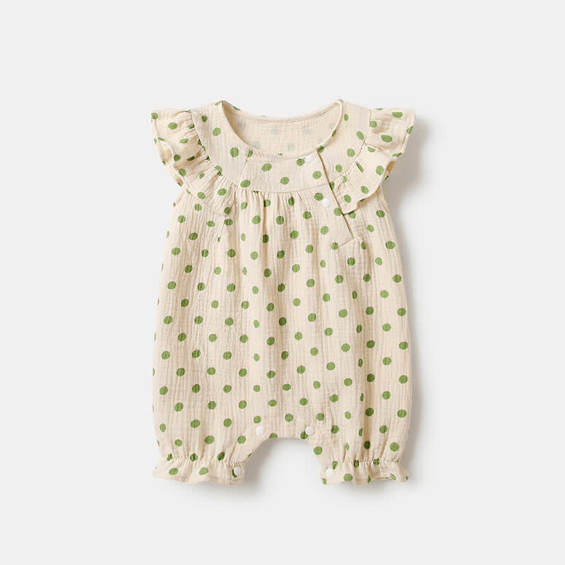 Baby Polka Dot Ruffled Romper