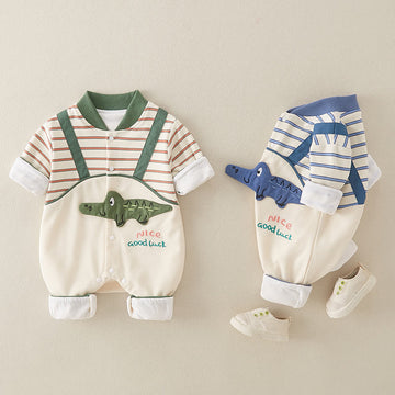 NICE GOOD LUCK Baby Crocodile Romper