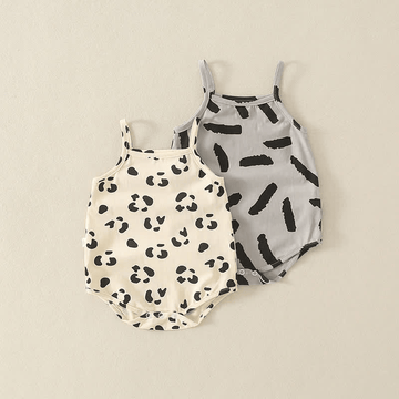 Baby Leopard Strap Bodysuit