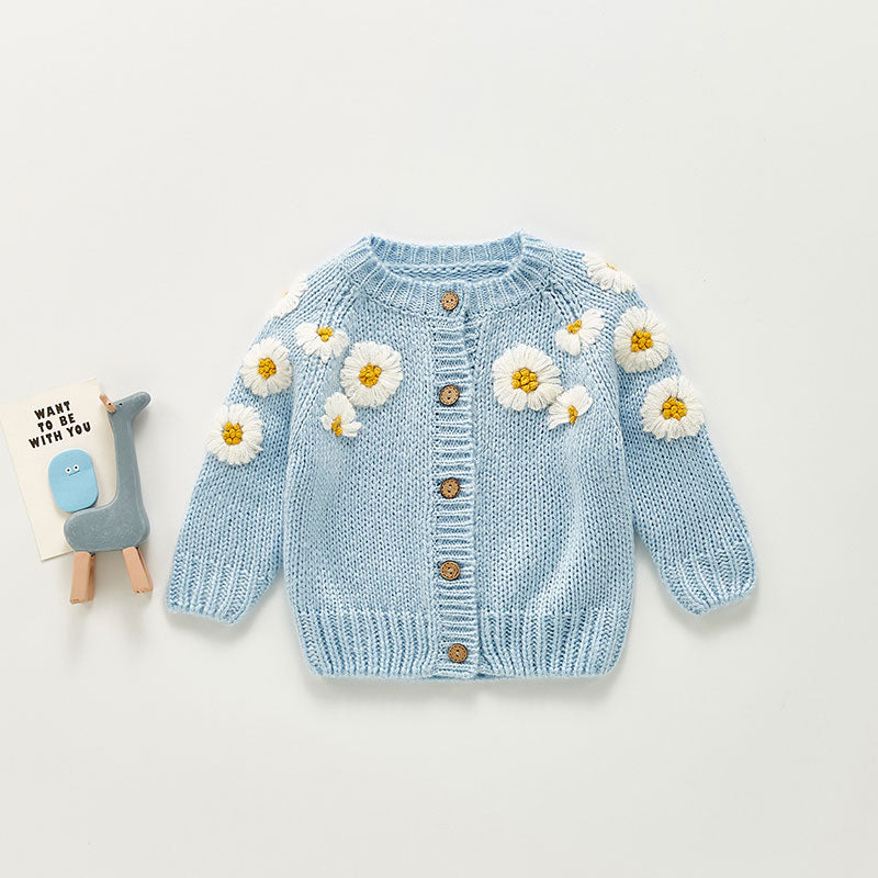 Baby Daisy Knitted Cardigan