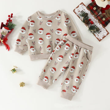 Baby Christmas Santa Claus Elk 2 Pieces Set