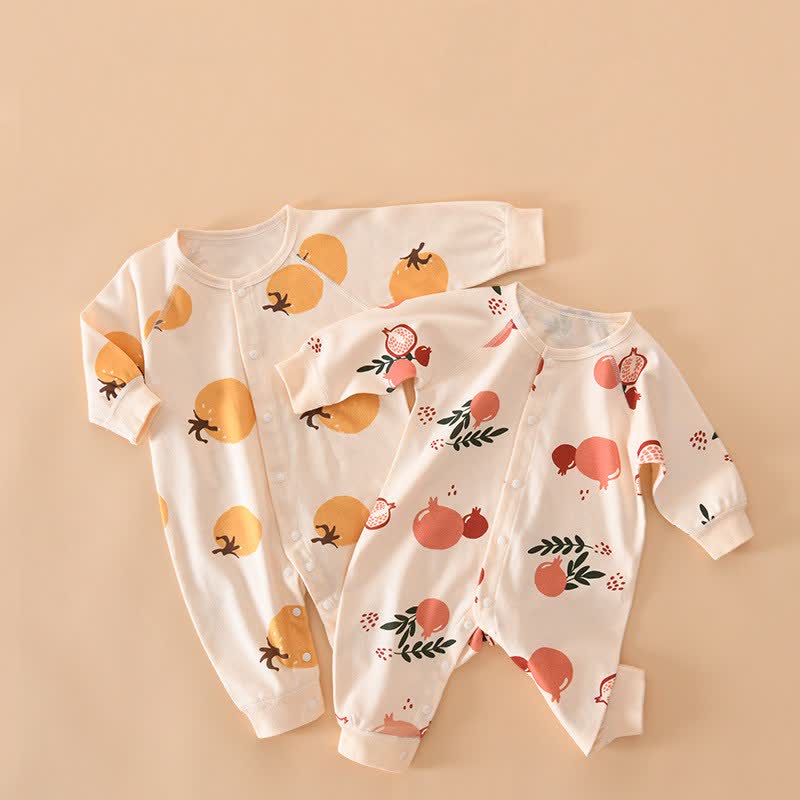 Baby Newborn Pomegranate Persimmon Romper