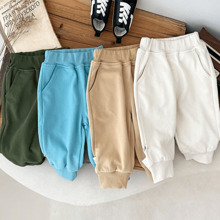 Baby Casual Embroidered Animal Jogger Pants