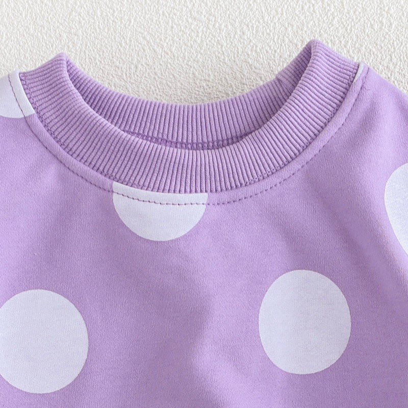 Baby Toddler Dots Sweatsuit 2 Pieces Set