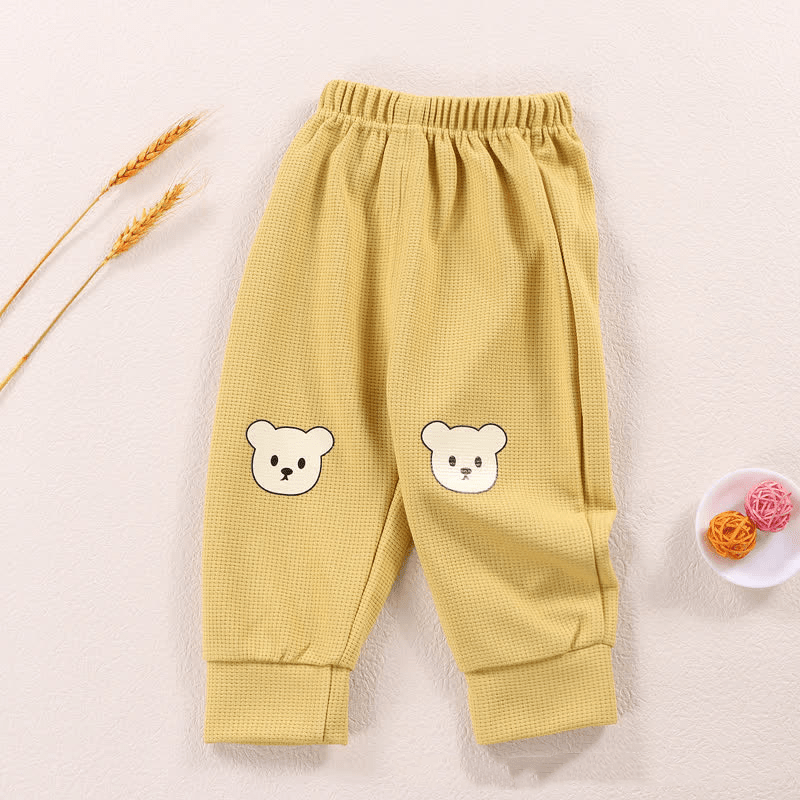 Toddler Bear Patch Casual Pants