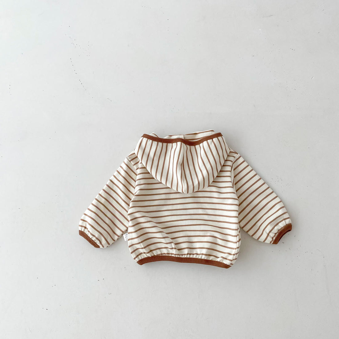 OOTTY Baby Bear Striped Hooded Coat