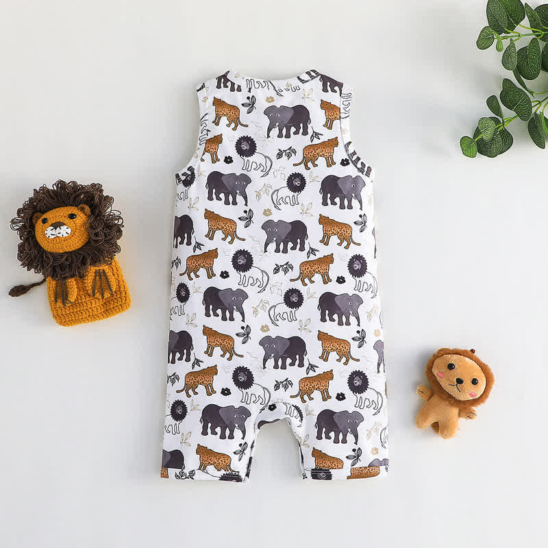 Baby Boy Animal Sleeveless Romper