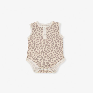 Baby Leopard Crew Neck Newborn Bodysuit