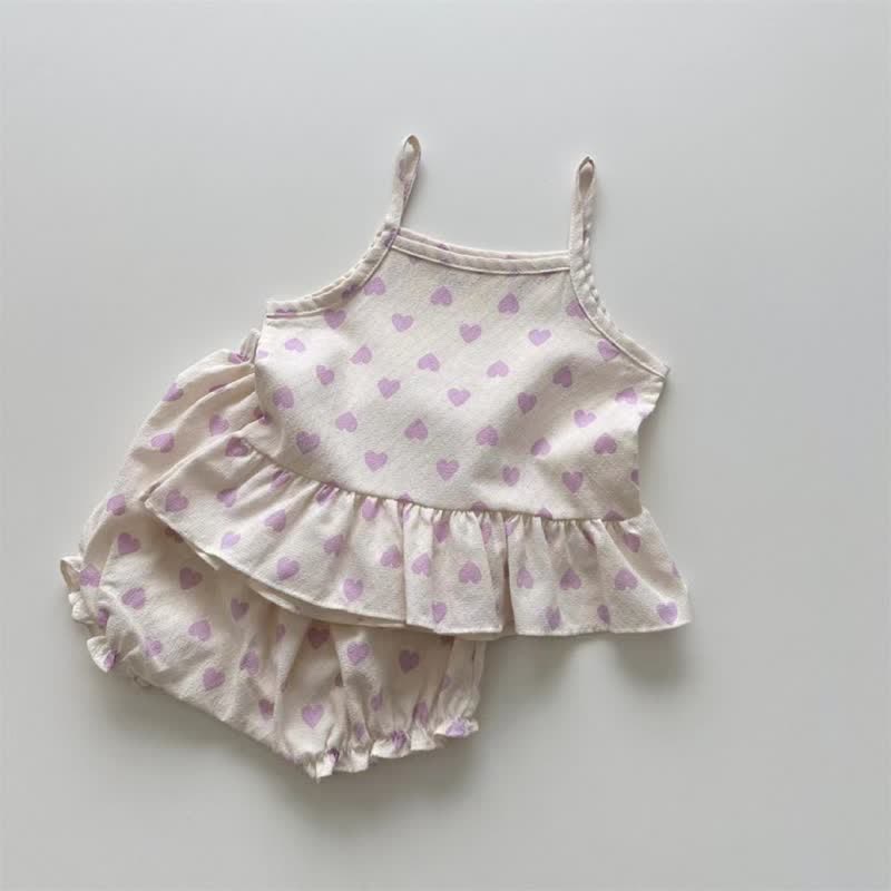 Baby Heart Camisole and Shorts Set