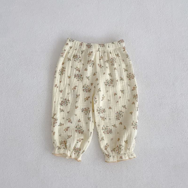 Baby Bear Floral Linen Pants