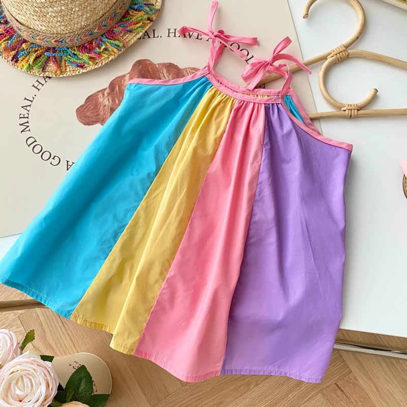 Baby Toddler Rainbow Sling Dress