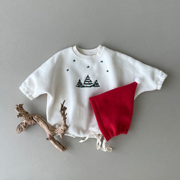 Baby Christmas Tree Bodysuit with Hat