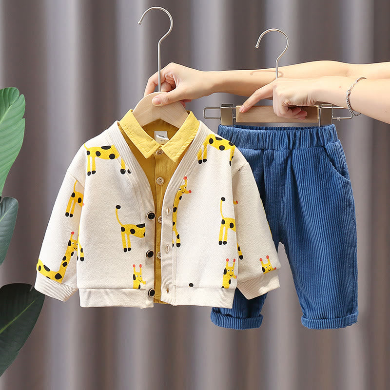 Toddler Boy Giraffe 3pcs Set