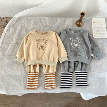 BABY BEAR Baby Lovely Striped 2 Pieces Set