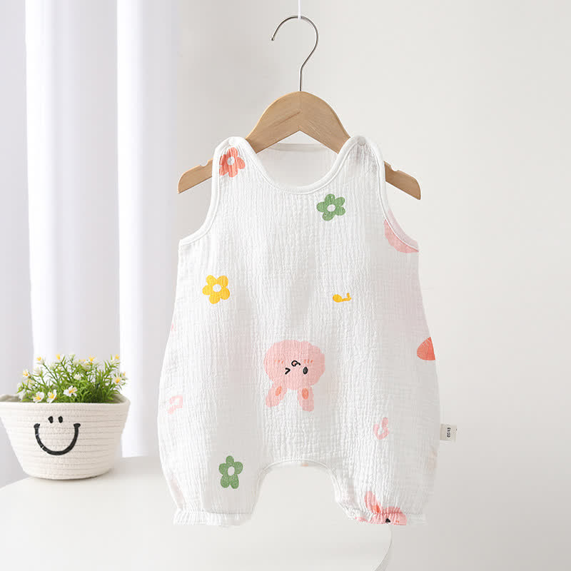 Baby Bunny Bear Sleeveless Romper