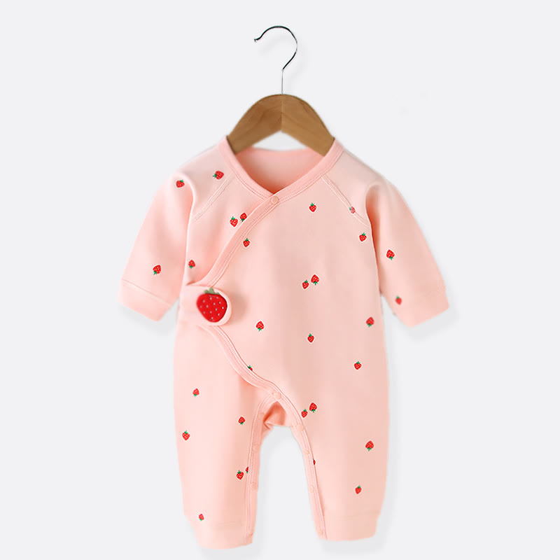 Newborn Baby Fruit Kimono Romper