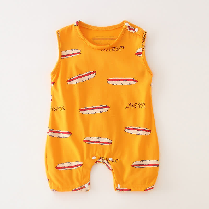 Baby Bread Newborn Sleeveless Romper