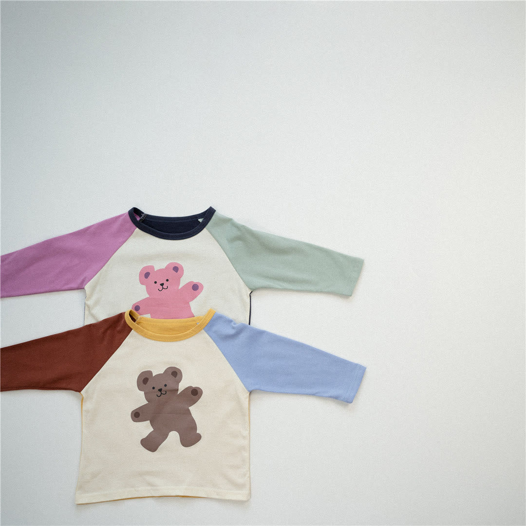 Toddler Bear Color Block Sweatshirt