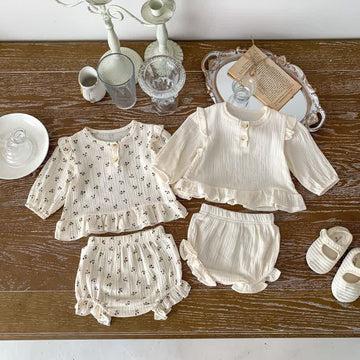 Baby Ruffled Blouse and Bloomers Set