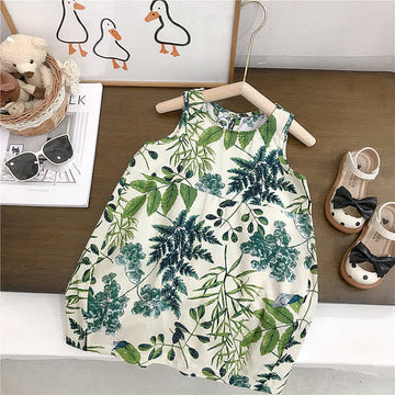 Toddler Girl Leaf Loose Dress