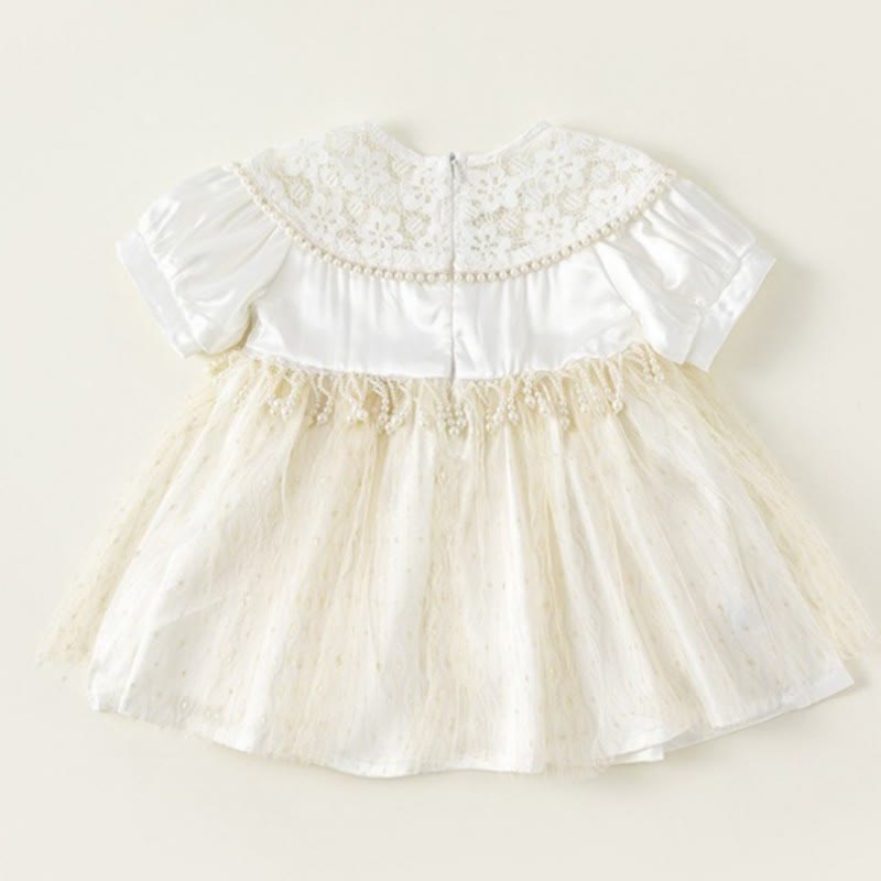 Toddler Girl Pearl Tulle Dress