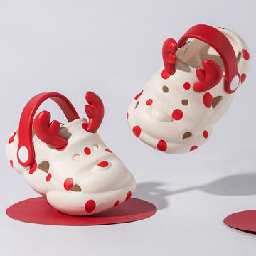 Toddler Polka Dot Deer Hollow Shoes