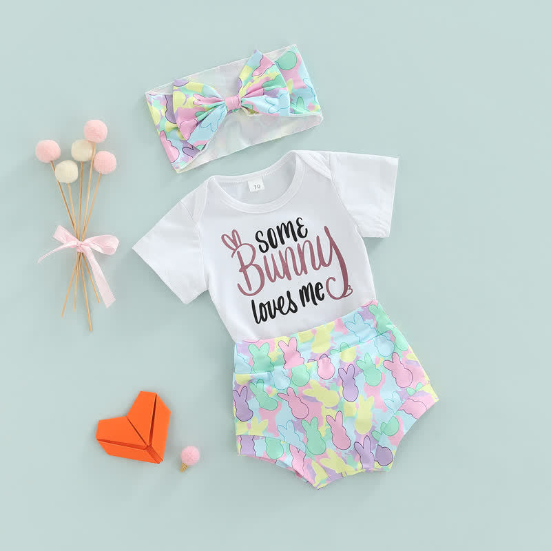 SOME BUNNY LOVES ME Baby 3 Pieces Set